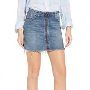 Free People Zip it Up Mini in Denim Blue